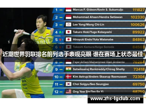 近期世界羽联排名前列选手表现亮眼 谁在赛场上状态最佳